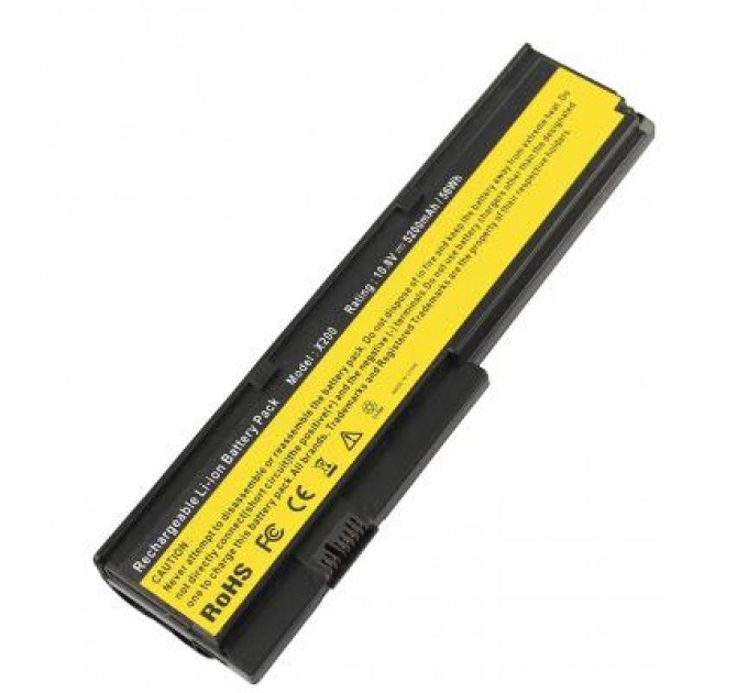 AlSoft Акумулятор до ноутбука AlSoft Lenovo ThinkPad X200 5200mAh 6cell 10.8V Li-ion (A41333)