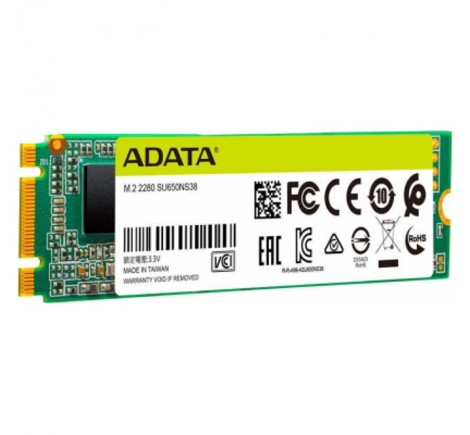 ADATA Накопичувач SSD M.2 2280 256GB ADATA (ASU650NS38-256GT-C)