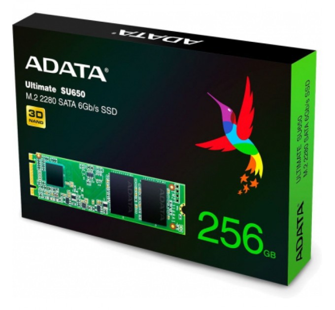 ADATA Накопичувач SSD M.2 2280 256GB ADATA (ASU650NS38-256GT-C)