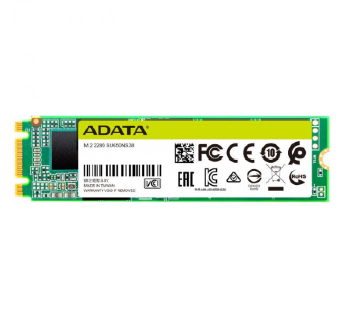 ADATA Накопичувач SSD M.2 2280 1TB ADATA (ASU650NS38-1TT-C)
