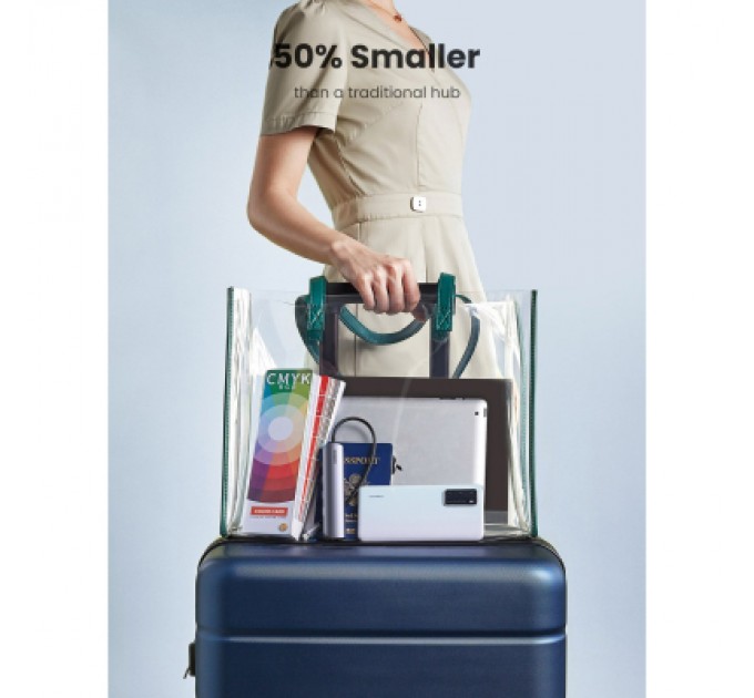 Ugreen Концентратор Ugreen USB3.0 Type-C to HDMI 4K30Hz/USB 3.0x2/RJ45/PD CM418 (10919)