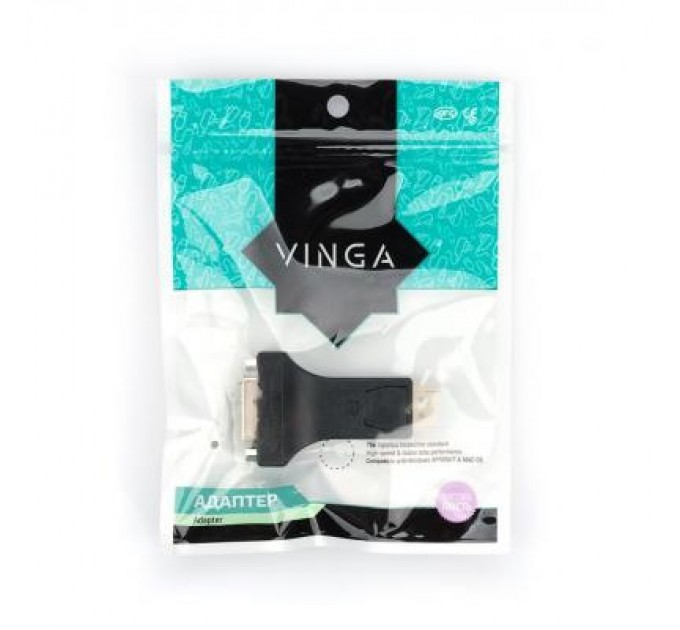 Vinga Перехідник DP M to DVI (24+5）F Vinga (DPMDVIF-01)