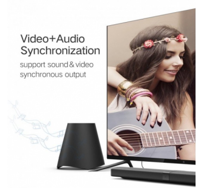 Ugreen Кабель мультимедійний HDMI to HDMI 1.0m HD101 Round (Yellow/Black) Ugreen (10115)