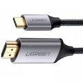 Ugreen Перехідник Ugreen Type-C M to HDMI M 1.5m MM142 Alum. (Gray\Black) (50570)