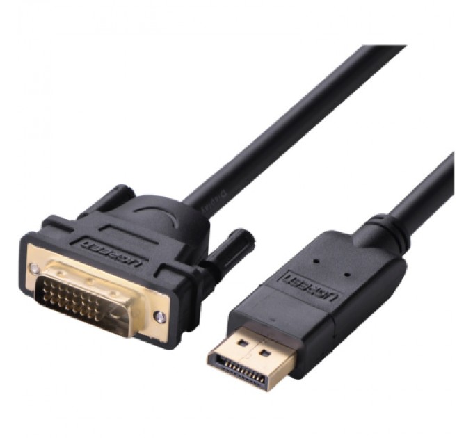 Ugreen Кабель мультимедійний DisplayPort M to DVI-D 25 2.0m V1.2, DP103 Ugreen (10221)