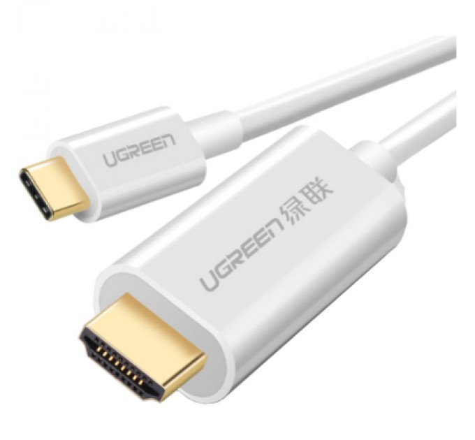Ugreen Кабель мультимедійний USB-C to HDMI 1.5m ABS Case MM121 white Ugreen (30841)