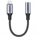 Ugreen Перехідник Lightning to 3.5mm 10cm Headphone Jack Adapter Model US211 gray Ugreen (30756)