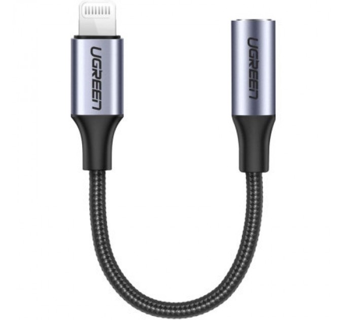 Ugreen Перехідник Lightning to 3.5mm 10cm Headphone Jack Adapter Model US211 gray Ugreen (30756)