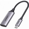 Ugreen Перехідник USB2.0 Type C to HDMI V2.0 4K60Hz 10cm CM297 gray Ugreen (70444)