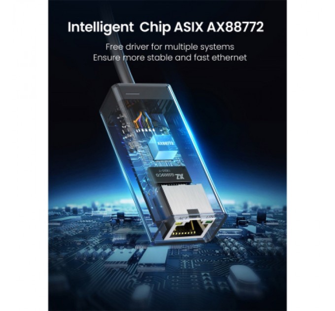 Ugreen Перехідник USB 2.0 to Ethernet RJ45 10/100 Mb CR110 Ugreen (20254)