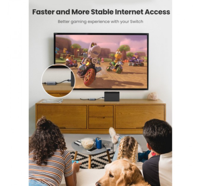 Ugreen Перехідник USB 3.0 to Ethernet RJ45 1000 Mb CM209 Ugreen (50922)