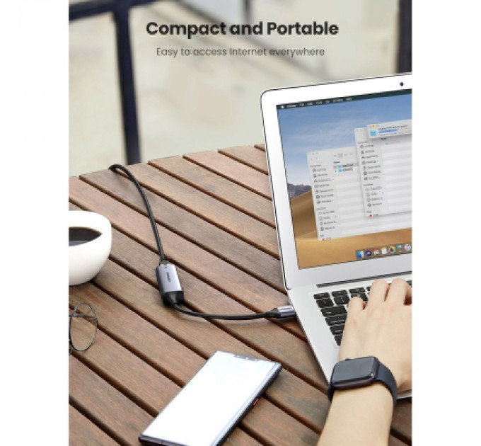 Ugreen Перехідник USB 3.0 to Ethernet RJ45 1000 Mb CM209 Ugreen (50922)