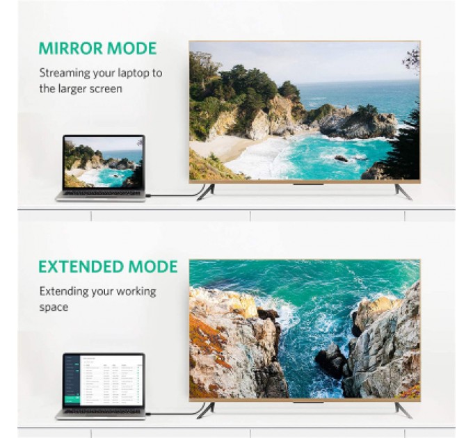 Ugreen Кабель мультимедійний Display Port to Display Port 2.0m V1.2 DP102 Ugreen (10211)