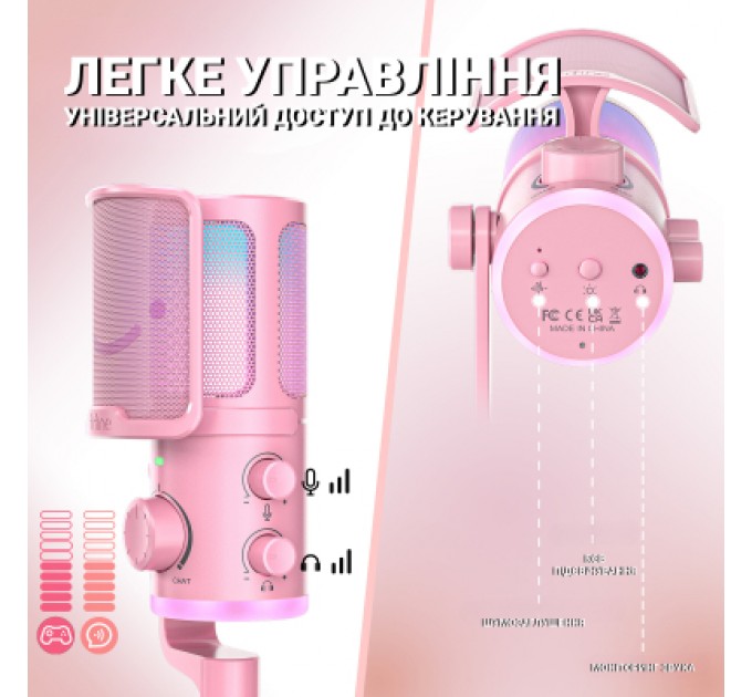 Fifine Мікрофон Fifine AM6P USB Pink (AM6P)