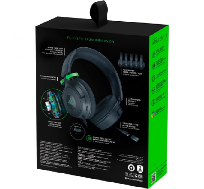 Razer Навушники Razer Kraken V4 X Black (RZ04-05180100-R3M1)