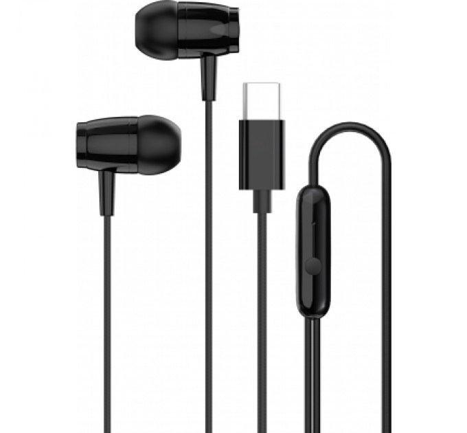 Canyon Навушники Canyon SEP-5 Type-C Black (CNS-CEP5B)