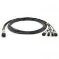 Alistar Оптичний патчкорд Alistar QSFP to 4*SFP+ 40G Directly-attached Copper Cable 3M (DAC-QSFP-4SFP+-3M)