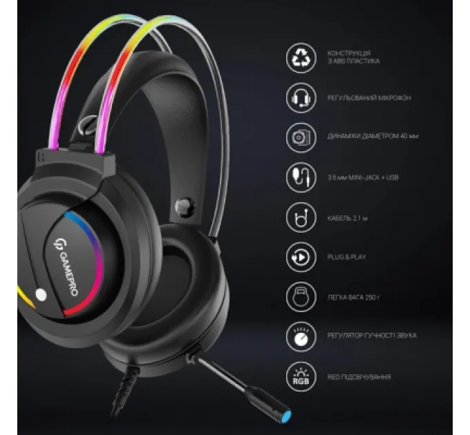 GamePro Навушники GamePro HS733 Black (HS733)