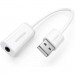 Ugreen Звукова плата Ugreen US206 white (30712)
