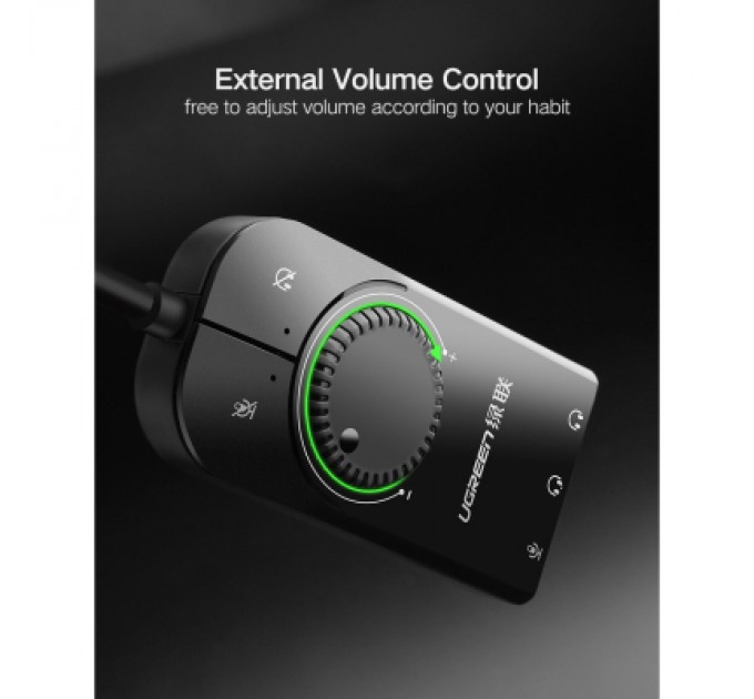 Ugreen Звукова плата Ugreen CM129 black (40964)