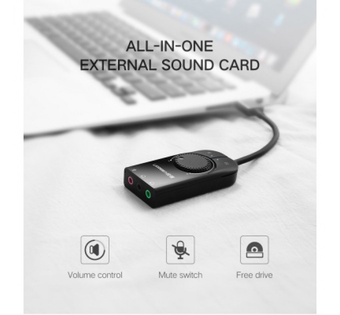 Ugreen Звукова плата Ugreen CM129 black (40964)