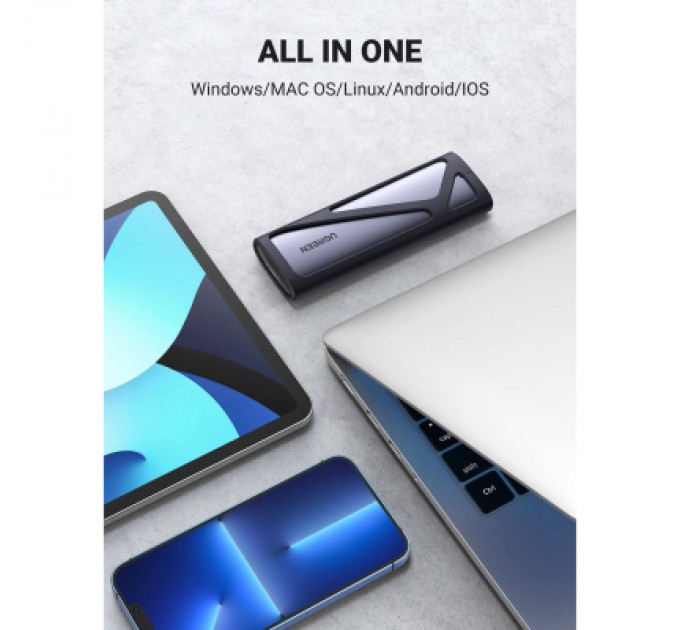 Ugreen Кишеня зовнішня Ugreen SSD M.2 (NVME) M-KEY UGREEN 3.2 GEN2 CM400 gray (90264)