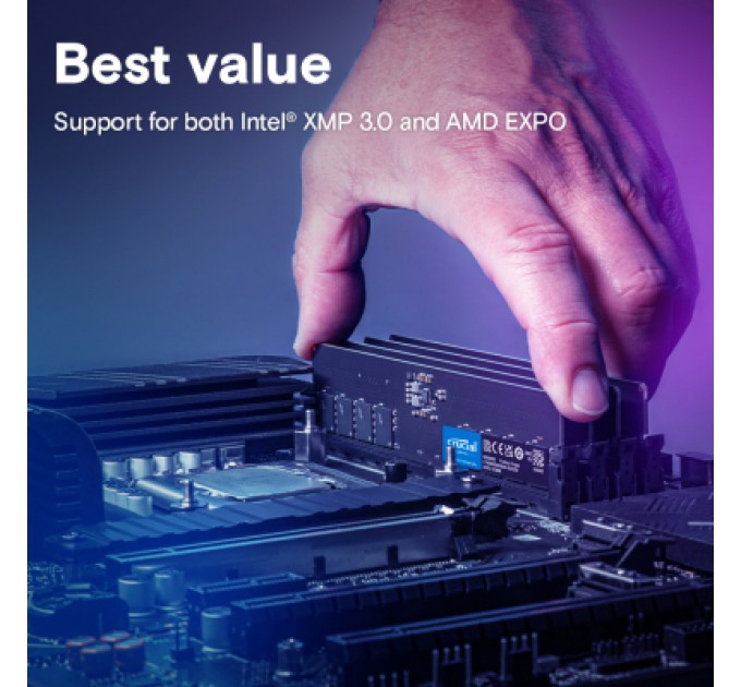 Micron Модуль пам'яті для комп'ютера DDR5 16GB 5600 MHz Micron (CT16G56C46U5T)