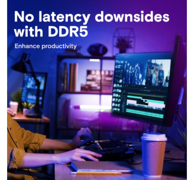 Micron Модуль пам'яті для комп'ютера DDR5 8GB 5600 MHz Micron (CT8G56C46U5T)