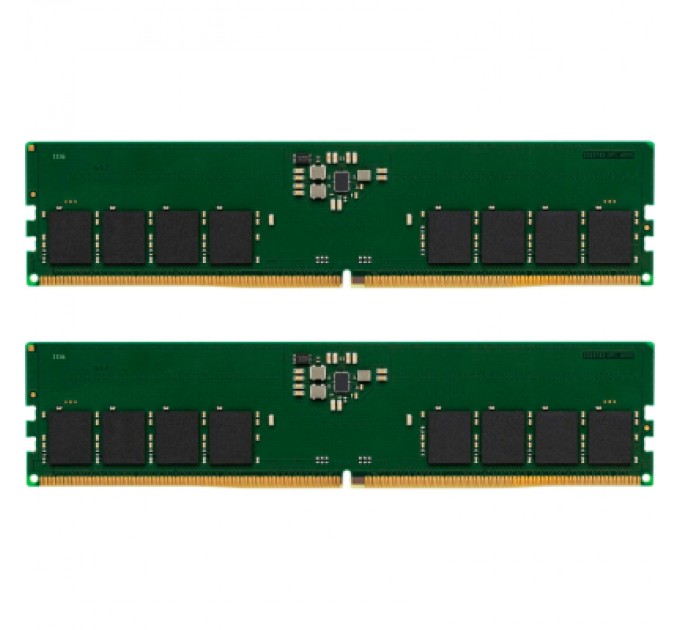 Kingston Модуль пам'яті для комп'ютера DDR5 32GB (2x16GB) 5600 MHz Kingston (KVR56U46BS8K2-32)