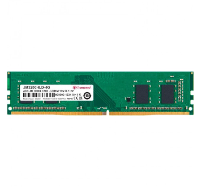Transcend Модуль пам'яті для комп'ютера DDR4 4GB 3200 MHz Transcend (JM3200HLD-4G)