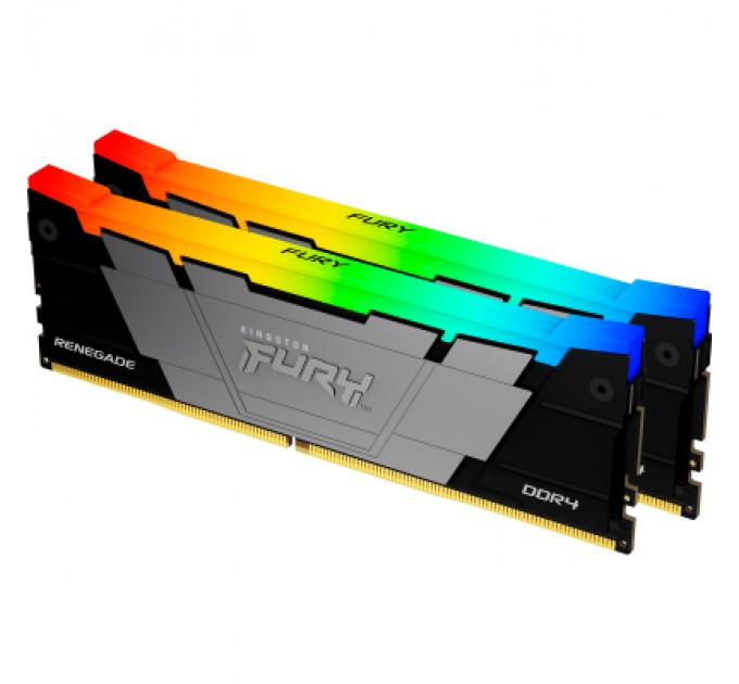 Kingston Fury (ex.HyperX) Модуль пам'яті для комп'ютера DDR4 16GB (2x8GB) 4600 MHz Renegade RGB Kingston Fury (ex.HyperX) (KF446C19RB2AK2/16)