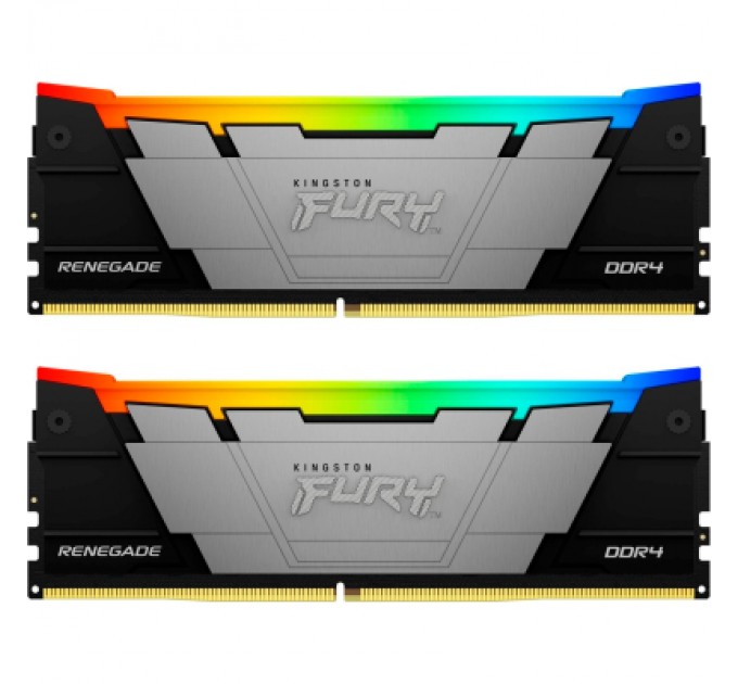 Kingston Fury (ex.HyperX) Модуль пам'яті для комп'ютера DDR4 16GB (2x8GB) 4600 MHz Renegade RGB Kingston Fury (ex.HyperX) (KF446C19RB2AK2/16)