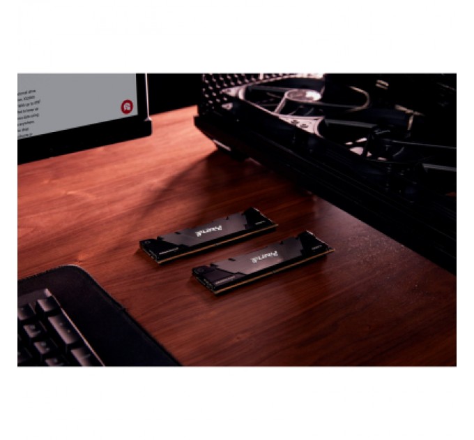 Kingston Fury (ex.HyperX) Модуль пам'яті для комп'ютера DDR4 16GB (2x8GB) 4800 MHz Renegade Black Kingston Fury (ex.HyperX) (KF448C19RB2K2/16)