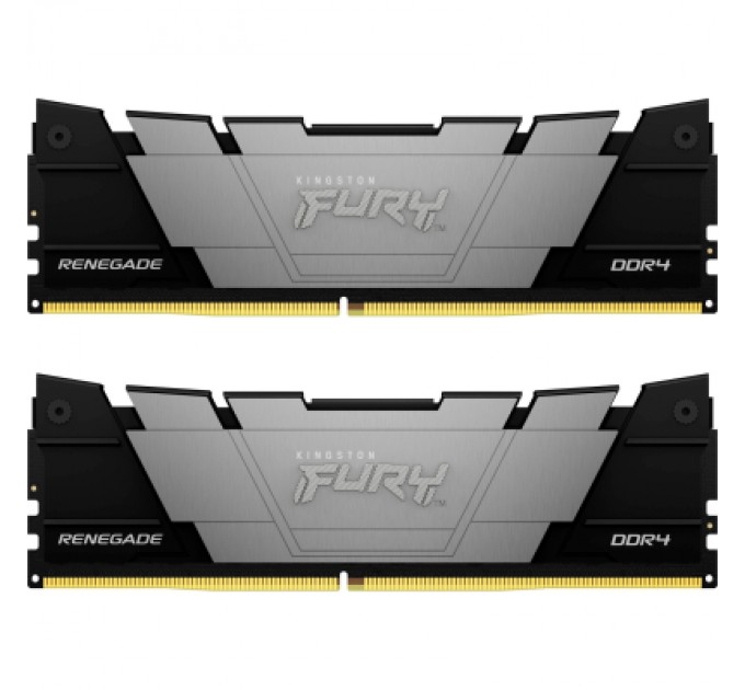Kingston Fury (ex.HyperX) Модуль пам'яті для комп'ютера DDR4 16GB (2x8GB) 4800 MHz Renegade Black Kingston Fury (ex.HyperX) (KF448C19RB2K2/16)