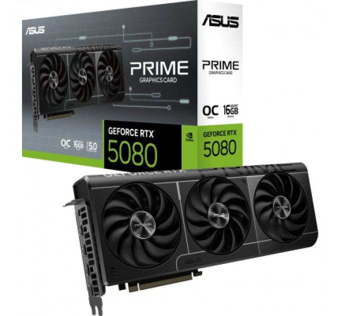 ASUS Відеокарта ASUS GeForce RTX5080 16GB PRIME OC (PRIME-RTX5080-O16G)