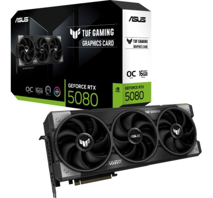 ASUS Відеокарта ASUS GeForce RTX5080 16GB TUF OC GAMING (TUF-RTX5080-O16G-GAMING)