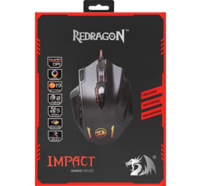 Redragon Мишка Redragon Impact RGB IR USB Black (78322)