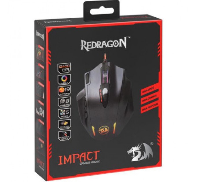 Redragon Мишка Redragon Impact RGB IR USB Black (78322)