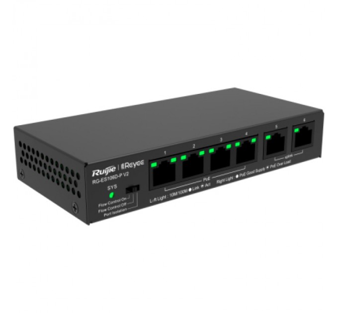 Ruijie Networks Комутатор мережевий Ruijie Networks RG-ES106D-P V2