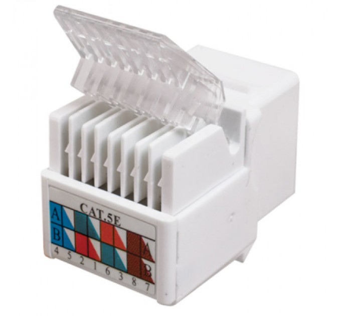 Pipo Модуль Keystone RJ45 UTP кат.5e вузький, 17.2мм Pipo (14178)