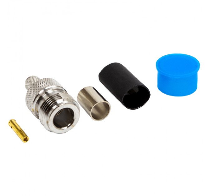 HiSmart Конектор N-female обжимний роз`єм для кабеля RG6 HiSmart (TV991297)