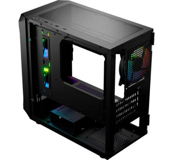Logic concept Корпус Logic concept PORTOS MESH+GLASS ARGB fans 3x120mm BLACK (AM-PORTOS-10-0000000-0002)