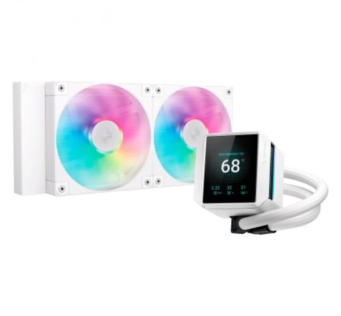 Deepcool Система рідинного охолодження Deepcool Mystique 240 ARGB White (R-LX240-WHDSNMCP-G-1)