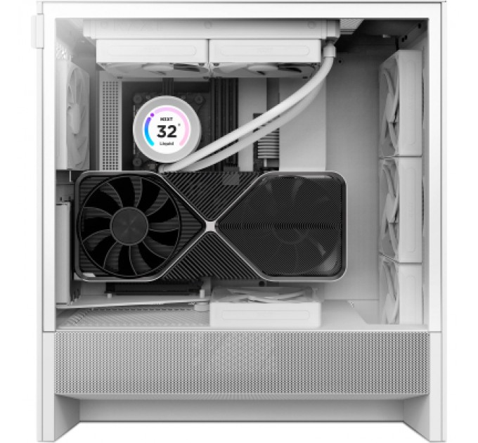 NZXT Корпус NZXT H5 Flow Compact All White (CC-H52FW-01)