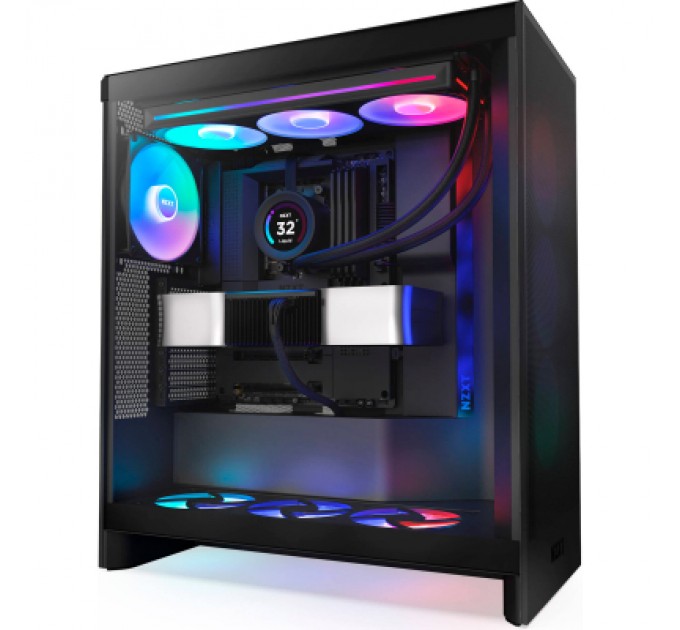 NZXT Корпус NZXT H7 Flow RGB All Black (CM-H72FB-R1)
