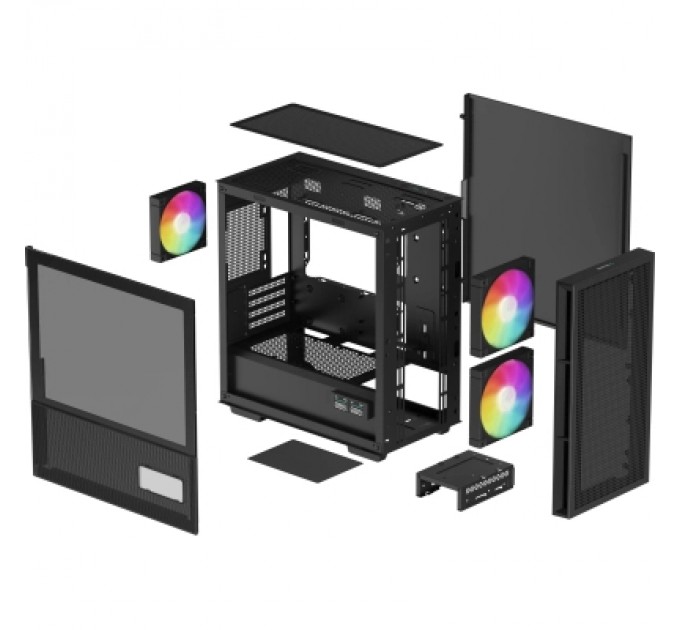 Deepcool Корпус Deepcool CH360 Digital Black (R-CH360-BKAPE3D-G-1)