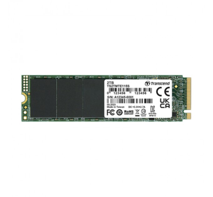 Transcend Накопичувач SSD M.2 2280 2TB Transcend (TS2TMTE115S)