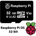 Raspberry Pi Додаткове обладнання до промислового ПК Raspberry Pi Карта пам''яті для Raspberry Pi MicroSD 32 ГБ, Pre-installed Raspberry Pi OS (SC0268)