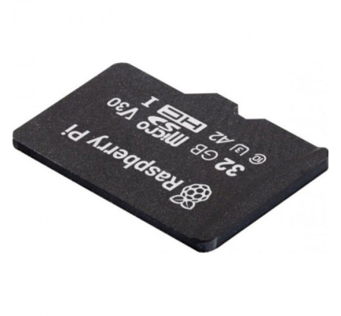 Raspberry Pi Додаткове обладнання до промислового ПК Raspberry Pi Карта пам''яті для Raspberry Pi MicroSD 32 ГБ, Pre-installed Raspberry Pi OS (SC0268)