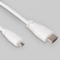 Raspberry Pi Додаткове обладнання до промислового ПК Raspberry Pi Кабель microHDMI-HDMI для Raspberry Pi 1м офіційний білий (SC0358)